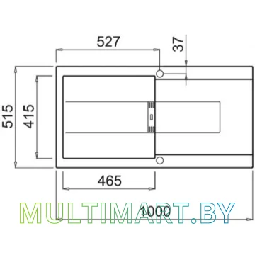 Кухонная мойка Elleci Smart 480 White K96 картинка 2